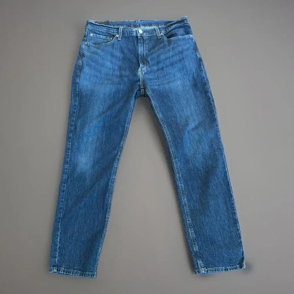 Levi's 541 Athletic Taper Jeans Mens 36x32 Blue Medium Wash Stretch Denim